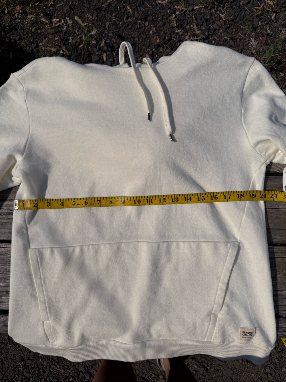 Women’s Cream Hooded Pullover Sweater - Picture 4 of 5